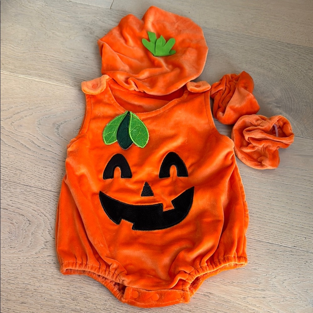 Pumpkin Costume for Baby- Orange